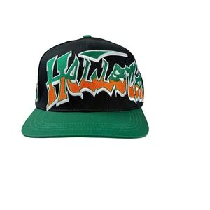 Hellstar Path To Paradise Snapback Hat Black Green Graffiti Embroidery Cap